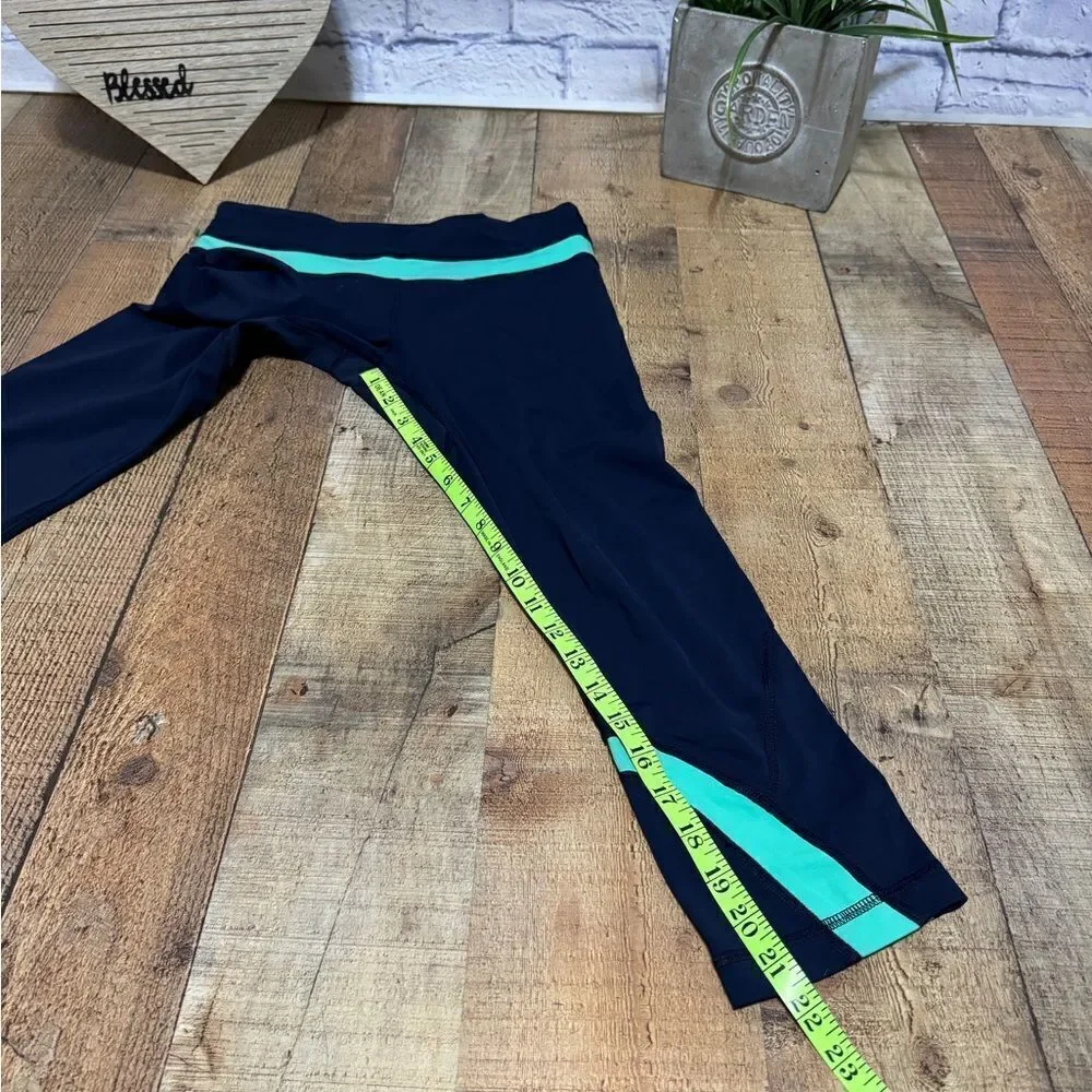 Lululemon Run Inspire Crops navy/teal